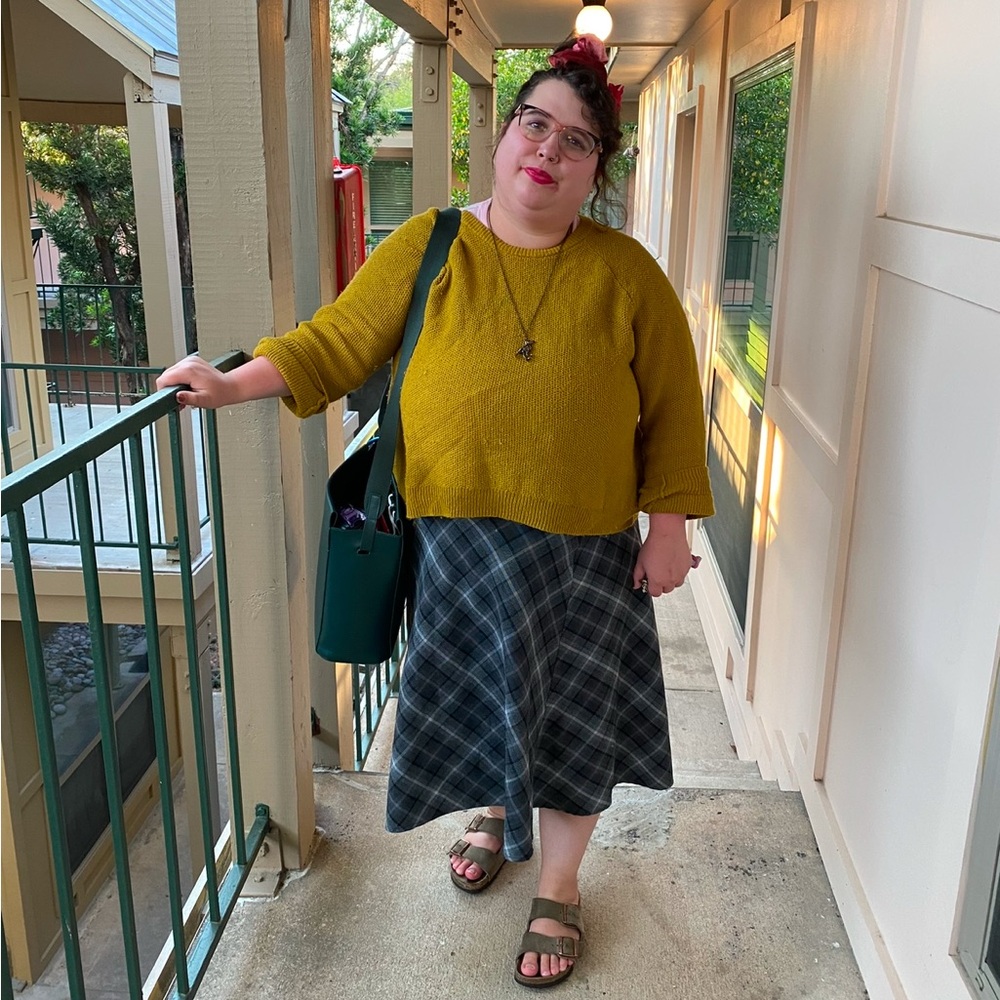 Madewell Mustard Yellow Sweater, EUC, XXL with cross back.